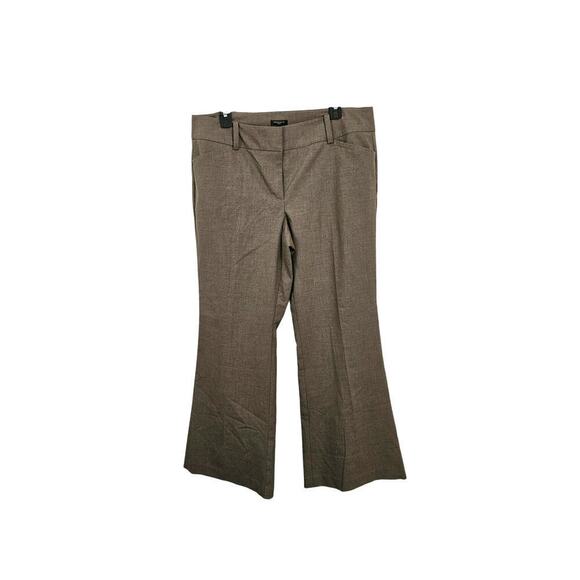 Ann Taylor Pants - Ann Taylor Modern Fit Trouser Flare Leg Pants Brown Mid-Rise Sz 12 Large Stretch